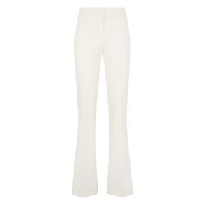 PINKO High-Waisted Flared Crepe Pants Women WHITE
